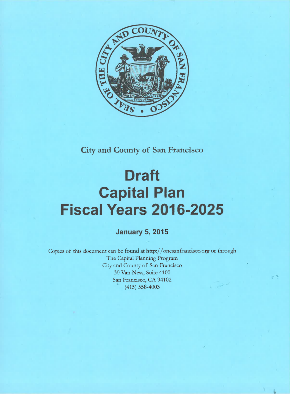 FY2016-25 Draft Ten-Year Capital Plan