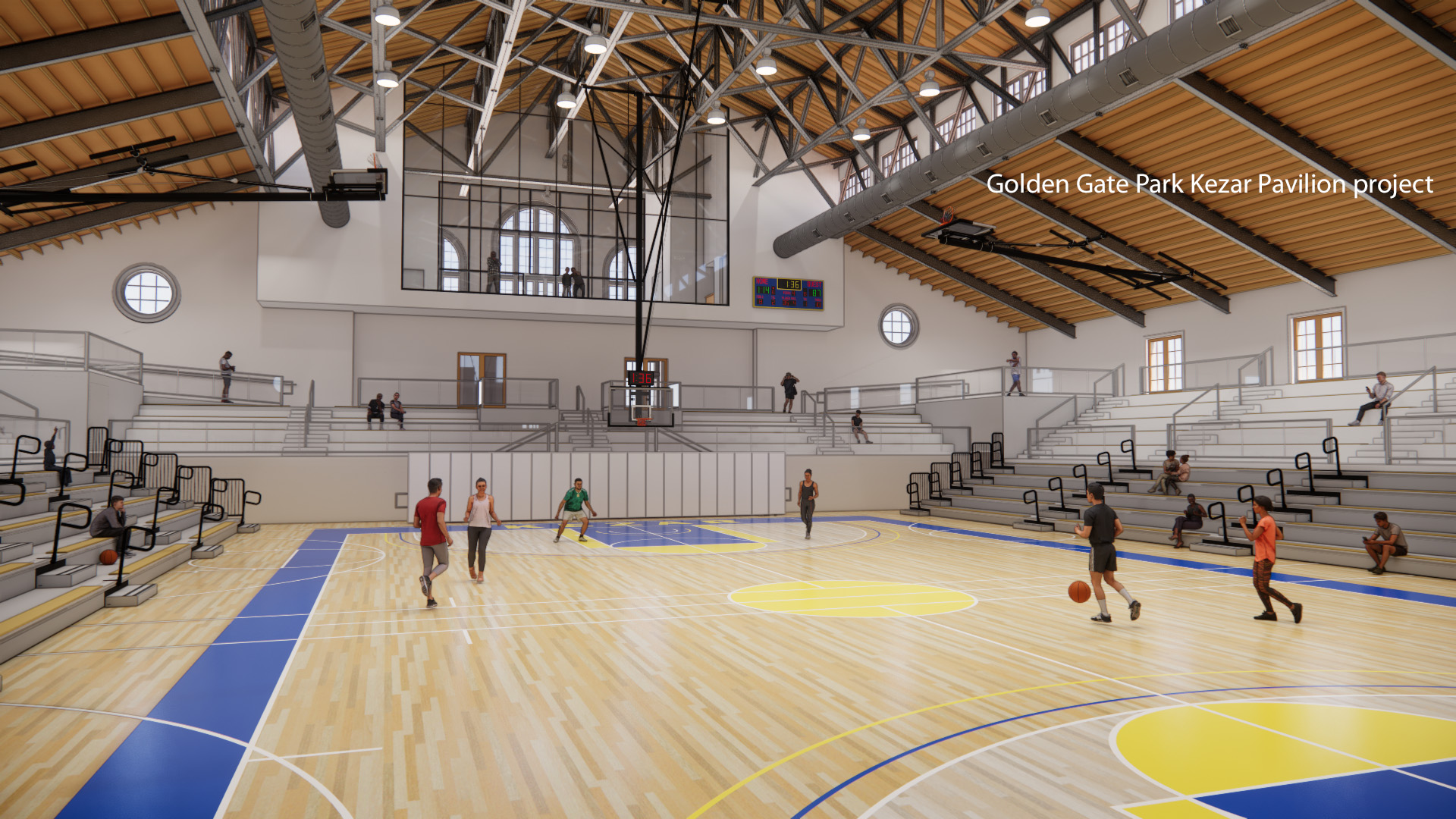 A rendering of the Kezar Pavilion project.