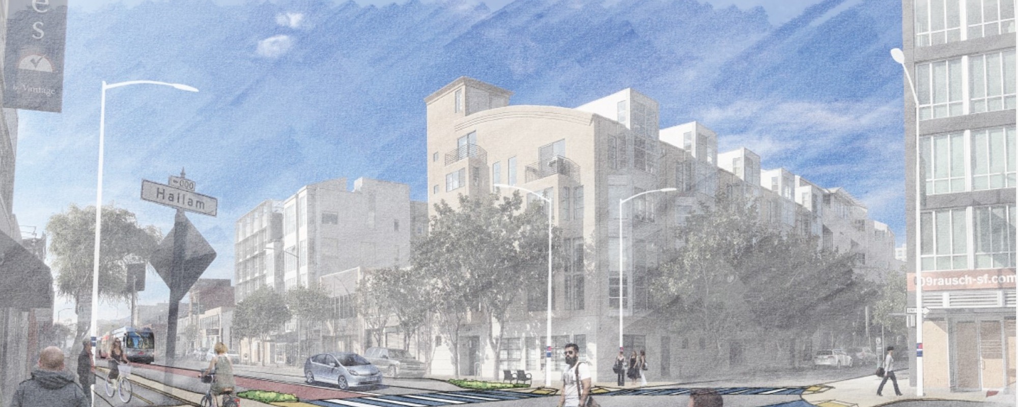Folsom Streetscape Project / Soma Rendering
